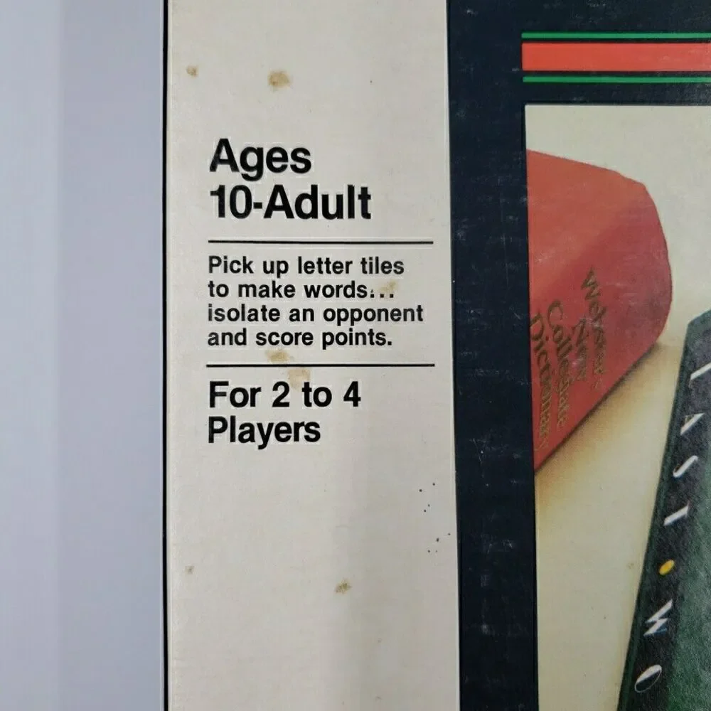 Last Word Vintage Board Game from Makers of Upwords Milton Bradley 1985 Complete